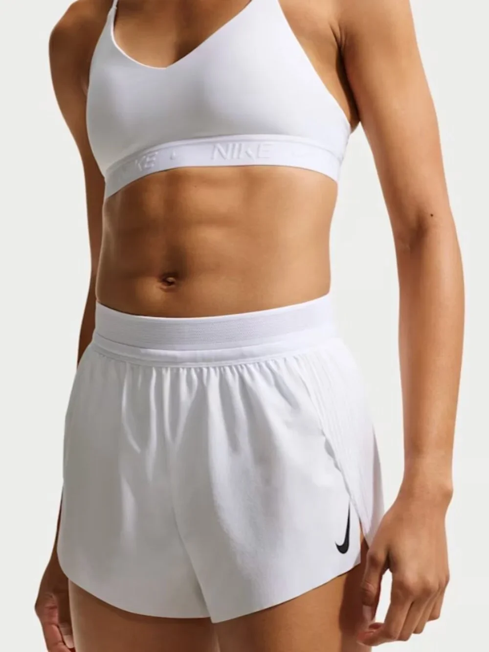 Nike AeroSwift Women's Runnning Shorts - White, Medium (NWT)
